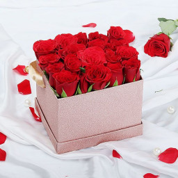 Valentines Day 12 Stem Red Rose Bouquet With Designer Box – Valentine's Day  Gifts – New Jersey Blooms - Blooms New Jersey