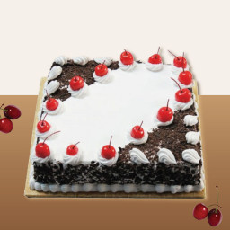 1 Kg Black Forest Square Shape Cake