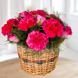 10 Pink Gerberas and 10 Pink Roses