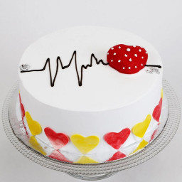 0.5 Kg Vanilla Cream Cake