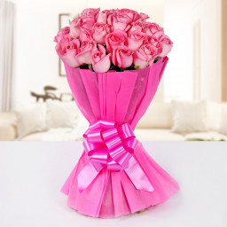 25 Pink Rose Bouquet