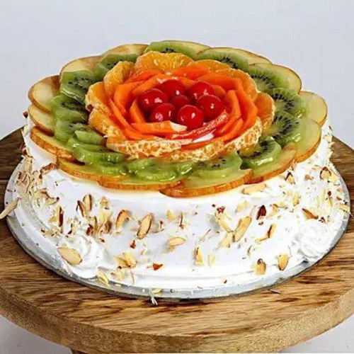 Vanilla Cream Fruit Cake