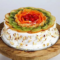 Vanilla Cream Fruit Cake