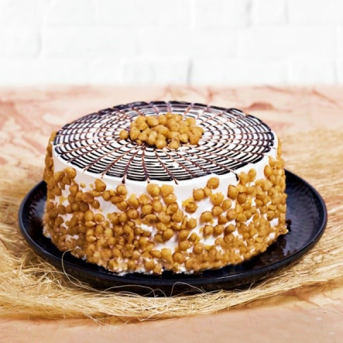 Half Kg Butterscotch Crunch Cake