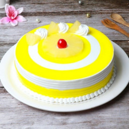 Half  Kg Pineapple Glage Cake