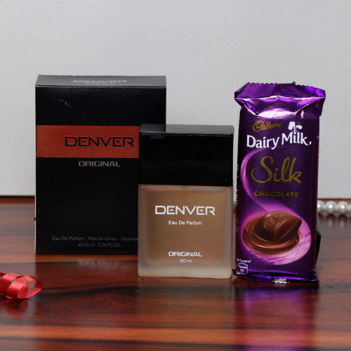 Cadbury Silk Chocolates with Denver Perfume Gift