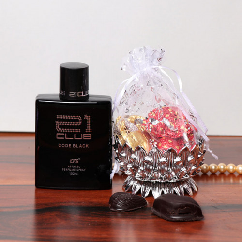 Exclusive Combo Gift of Perfume with Handmade Chocolates