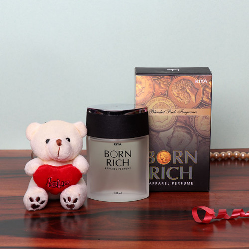 Gift Set of One perfume 100ml and 6 inch Teddy Bear