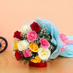 10 Mixed Roses Bouquet